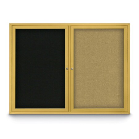 Corkboard,Surf/ Black,48 X 36